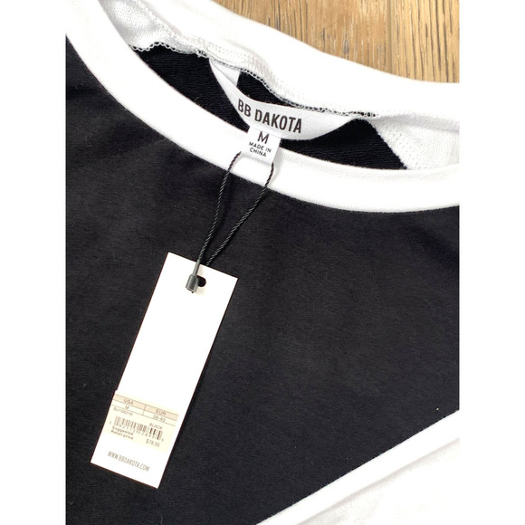 BB DAKOTA TSHIRT Raglan 7th Inning  Dress B & W sz - Picture 4 of 4
